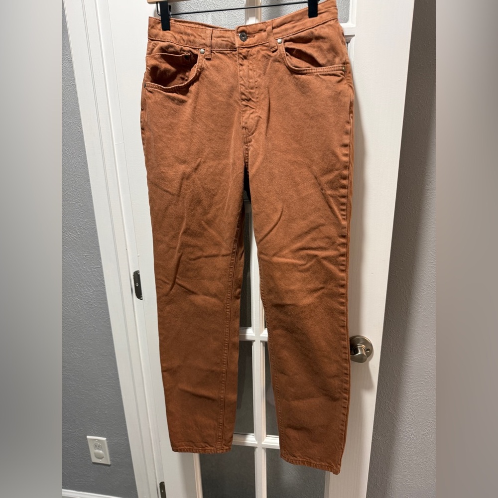 The Ragged Priest Brown High-Waisted Straight Leg Jeans - Picture 4 of 9